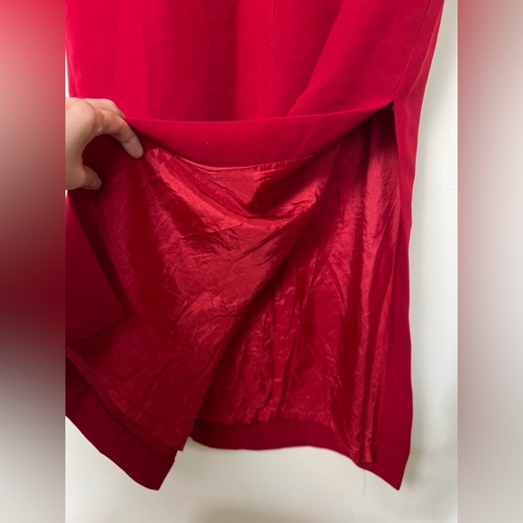 Maggy London Womens Maxi Slip Dress Red 10 Cocktail Festive Occasion Christmas - Picture 9 of 17